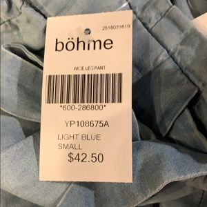 Bohme Boutique Pants - Brand new high waisted chambray paper bag pants Bohme Boutique Pants - Brand new high waisted chambray paper bag pants